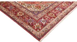 Tappeto Tabriz Stilizzato Rosso Corallo Rosso Scuro 206x296 Cm