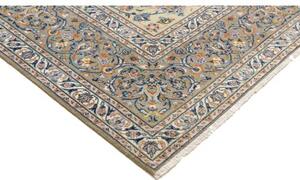 Tappeto Kashan Floreale Avorio Blu 293x388 Cm