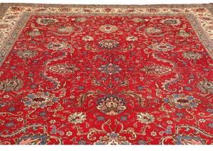Tappeto Tabriz Floreale Rosso Avorio 300x385 Cm