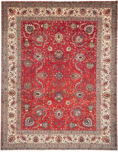 Tappeto Tabriz Floreale Rosso Avorio 300x385 Cm