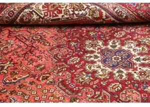 Tappeto Tabriz Stilizzato Rosso Corallo Rosso Scuro 206x296 Cm