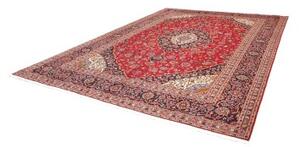 Tappeto Ardakan Medaglione Floreale Rosso Rubino Nero 293x394 Cm