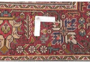 Tappeto Tabriz Stilizzato Rosso Corallo Rosso Scuro 206x296 Cm