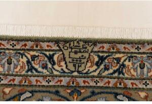 Tappeto Kashan Floreale Avorio Blu 293x388 Cm