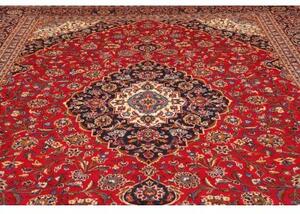 Tappeto Ardakan Medaglione Floreale Rosso Rubino Nero 293x394 Cm