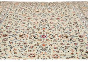 Tappeto Kashan Floreale Avorio Blu 260x370 Cm