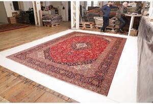 Tappeto Ardakan Medaglione Floreale Rosso Blu Scuro 298x413 Cm