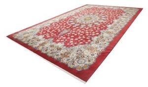 Tappeto Ardakan Medaglione Floreale Rosso Avorio 352x530 Cm