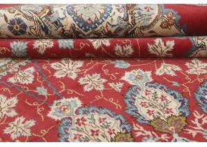 Tappeto Ardakan Medaglione Floreale Rosso Avorio 352x530 Cm