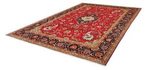 Tappeto Tabriz Medaglione Floreale Rosso Blu Scuro 248x360 Cm