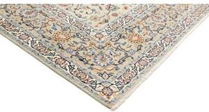Tappeto Kashan Floreale Avorio Blu 260x370 Cm