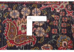 Tappeto Tabriz Medaglione Floreale Rosso Blu Scuro 250x362 Cm