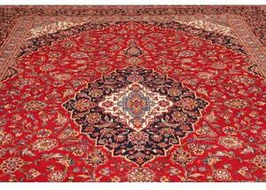 Tappeto Ardakan Medaglione Floreale Rosso Blu Scuro 298x413 Cm