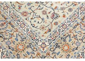 Tappeto Kashan Floreale Avorio Blu 260x370 Cm