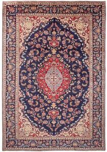 Tappeto Nadjafabad Medaglione Floreale Blu Scuro Avorio 280x406 Cm