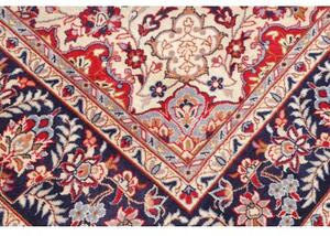 Tappeto Nadjafabad Medaglione Floreale Blu Scuro Avorio 280x406 Cm
