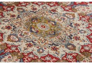 Tappeto Ardakan Medaglione Floreale Rosso Avorio 352x530 Cm