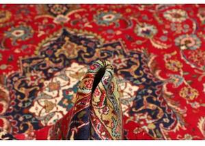 Tappeto Tabriz Medaglione Floreale Rosso Blu Scuro 247x363 Cm