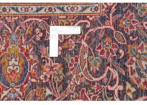 Tappeto Ardakan Medaglione Floreale Rosso Blu Scuro 307x403 Cm