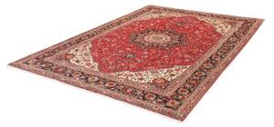 Tappeto Tabriz Medaglione Floreale Rosso Blu Scuro 207x293 Cm
