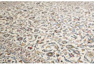 Tappeto Kashan Floreale Avorio Blu 310x442 Cm