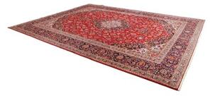 Tappeto Ardakan Medaglione Floreale Rosso Blu Scuro 307x403 Cm