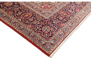 Tappeto Ardakan Medaglione Floreale Rosso Blu Scuro 307x403 Cm