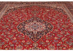 Tappeto Ardakan Medaglione Floreale Rosso Blu Scuro 307x403 Cm