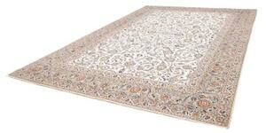 Tappeto Kashan Floreale Avorio Blu 308x430 Cm