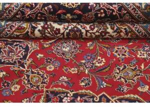 Tappeto Ardakan Medaglione Floreale Rosso Blu Scuro 340x490 Cm