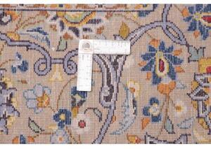 Tappeto Kashan Floreale Avorio Blu 308x430 Cm