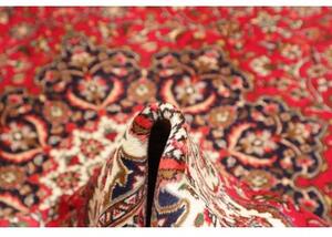 Tappeto Tabriz Medaglione Floreale Rosso Blu Scuro 200x297 Cm