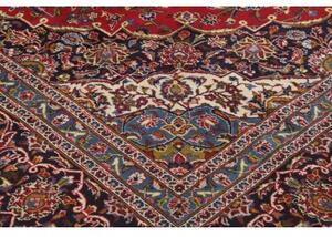 Tappeto Ardakan Medaglione Floreale Rosso Blu Scuro 340x490 Cm
