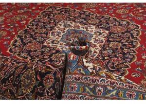 Tappeto Ardakan Medaglione Floreale Rosso Blu Scuro 340x490 Cm