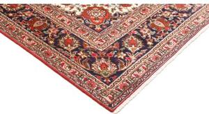 Tappeto Tabriz Medaglione Floreale Rosso Blu Scuro 207x293 Cm