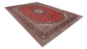Tappeto Ardakan Medaglione Floreale Rosso Blu Scuro 340x490 Cm
