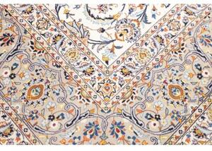 Tappeto Kashan Floreale Avorio Blu 308x430 Cm