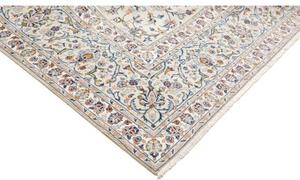 Tappeto Kashan Floreale Avorio Blu 310x442 Cm