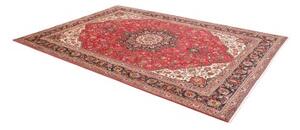 Tappeto Tabriz Medaglione Floreale Rosso Blu Scuro 207x293 Cm