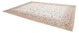 Tappeto Kashan Floreale Avorio Blu 308x430 Cm