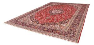 Tappeto Ardakan Medaglione Floreale Rosso Blu Scuro 307x403 Cm