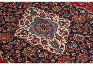 Tappeto Ardakan Medaglione Floreale Rosso Blu Scuro 340x490 Cm