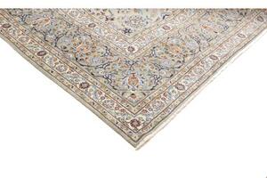 Tappeto Kashan Floreale Avorio Blu Scuro 305x425 Cm
