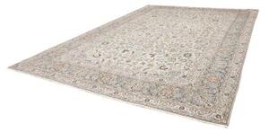 Tappeto Kashan Floreale Avorio Blu Scuro 305x425 Cm