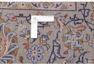 Tappeto Kashan Floreale Avorio Blu Scuro 305x425 Cm