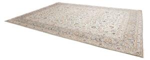 Tappeto Kashan Floreale Avorio Blu Scuro 305x425 Cm
