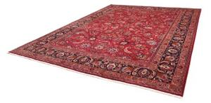 Tappeto Mashad Floreale Rosso Blu Scuro 303x383 Cm