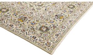 Tappeto Kashan Floreale Verde Chiaro Avorio 310x412 Cm