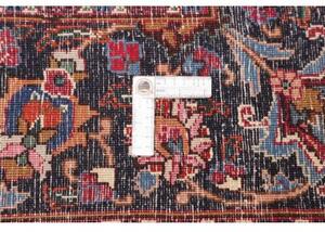 Tappeto Mashad Medaglione Floreale Avorio Blu 247x350 Cm