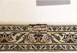 Tappeto Kashan Floreale Verde Chiaro Avorio 310x412 Cm